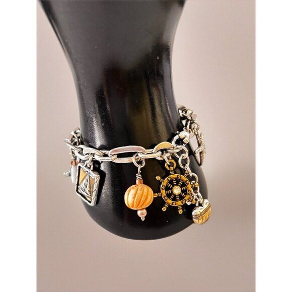 Brighton Ship to Shore nautical Beach sailing charm bracelet - Picture 7 of 8